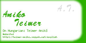 aniko teimer business card